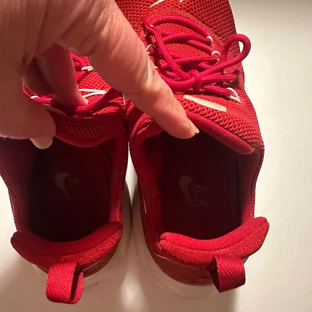 Nike Red Mesh Running Shoes with White Swoosh - Picture 3 of 5